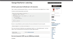 Desktop Screenshot of blog.mackerron.com